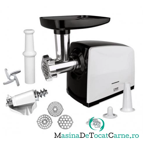 Masina de tocat MG-2100BKWH Weston White 2100W 1.8 kg/min Negru / Alb